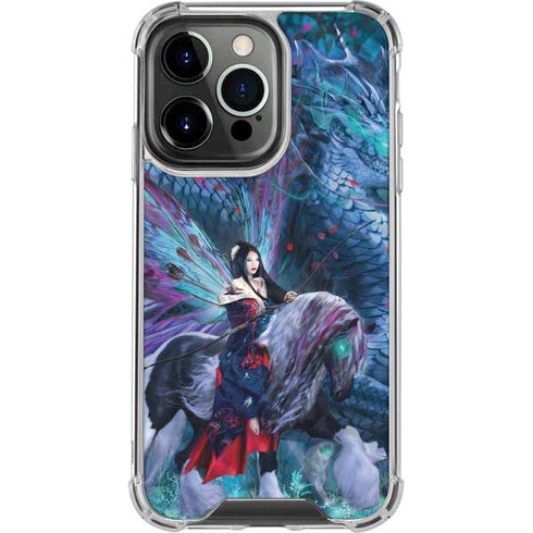 Ride of the Yokai Fairy and Dragon by Ruth Thompson iPhone 15 Pro Clear Case